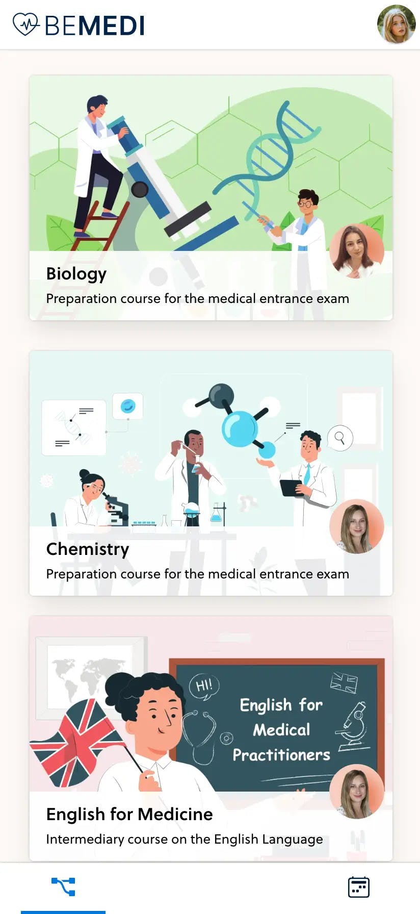 Screenshot of the NEET Ninjas online learning platform preparing you for the entry test | entrance exam to medical university in India