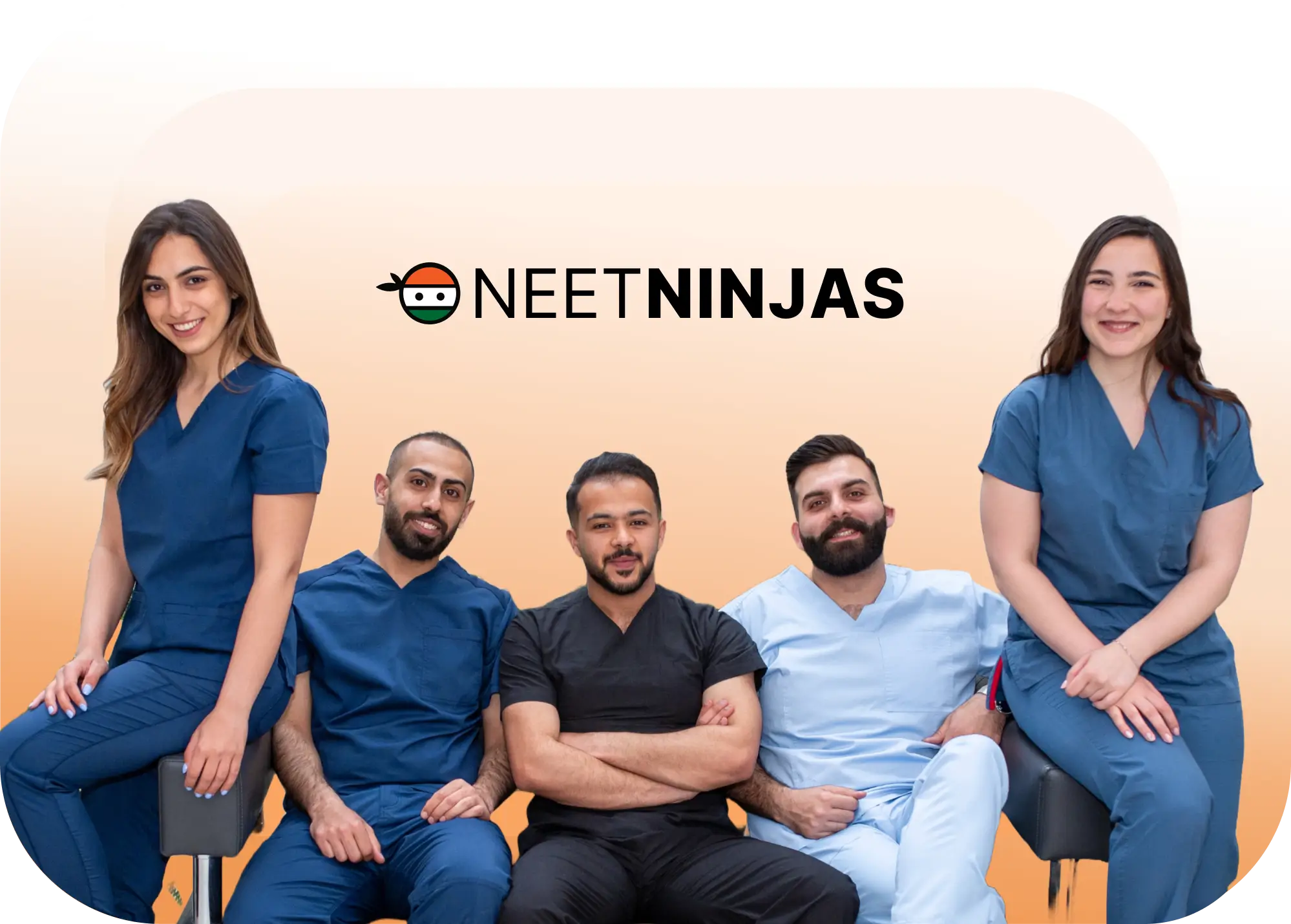 NEET Ninjas.com Founders group photo - Your ticket to pass NEET Entrance Exam for medical university in India with ease.